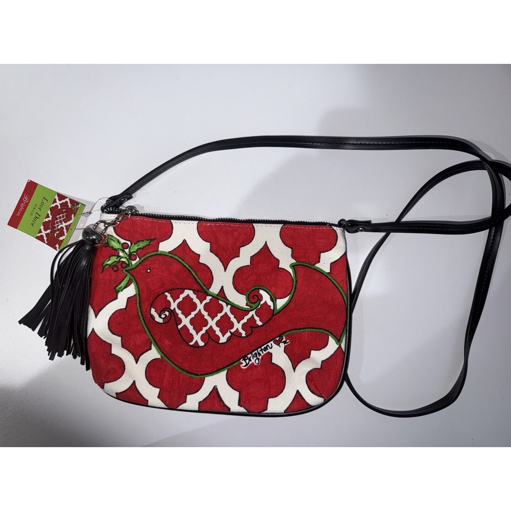Brighton Love Dove Christmas Holiday Crossbody Pouch Bag NEW‎ P